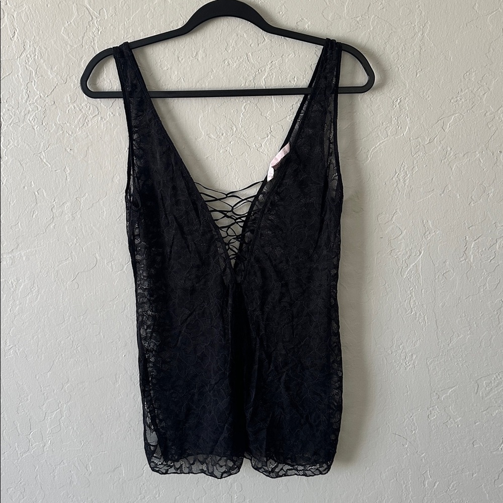 Vintage Victoria’s Secret Black Lace Top